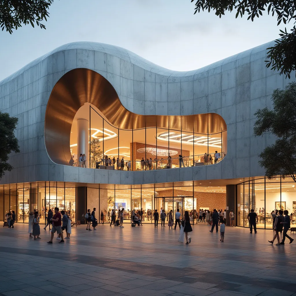 Centro comercial com arquitetura inovadora